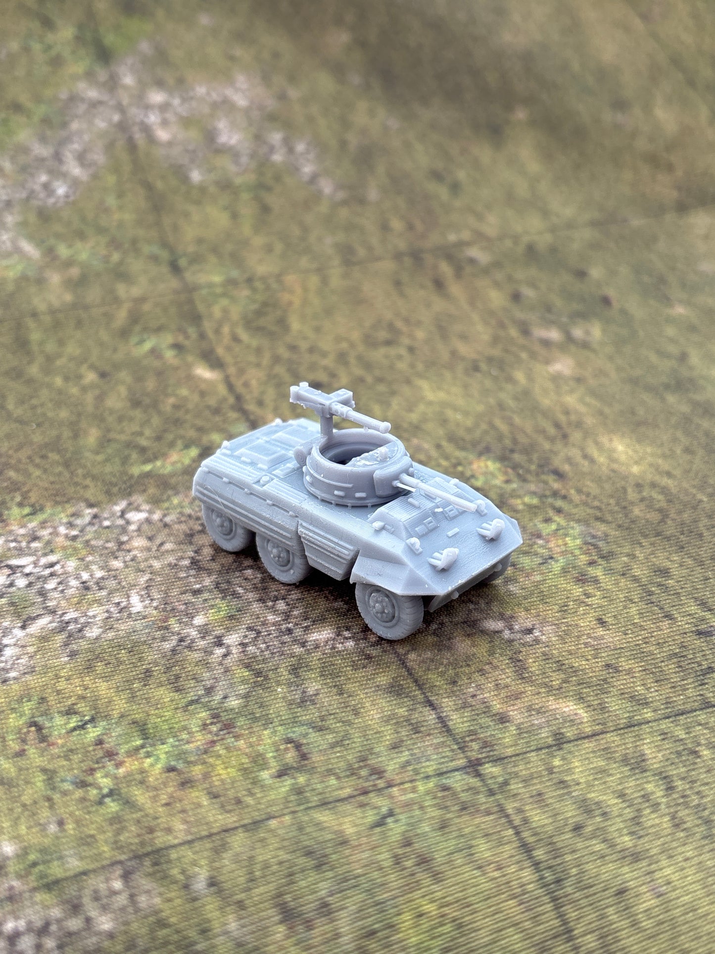WW2 USA M8 Greyhound Armoured Car Historical War gaming 3d Resin Printed vehicles