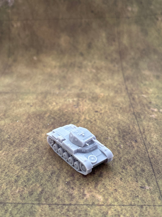 WW2 German Panzer II Ausf C Historical War gaming  3d Resin Printed vehicles