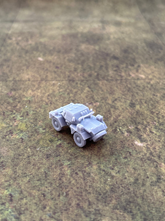 WW2 British Daimler Dingo Armoured Car Historical War gaming  3d Resin Printed vehicles