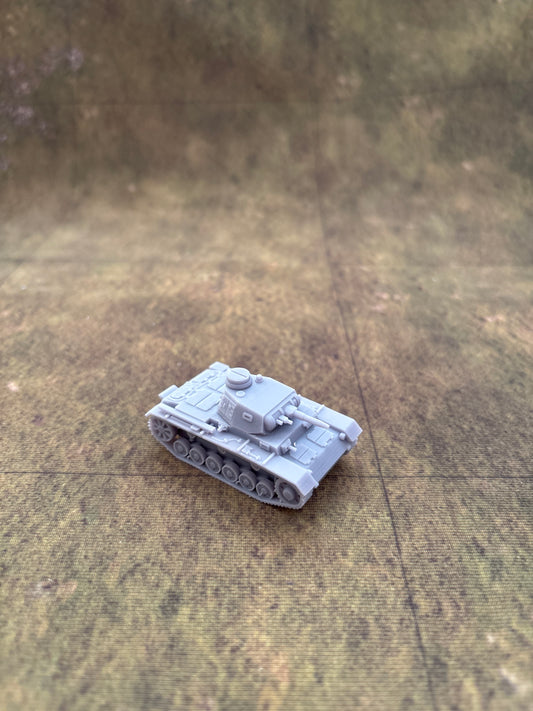 WW2 German Panzer III Ausf E Historical War gaming  3d Resin Printed vehicles