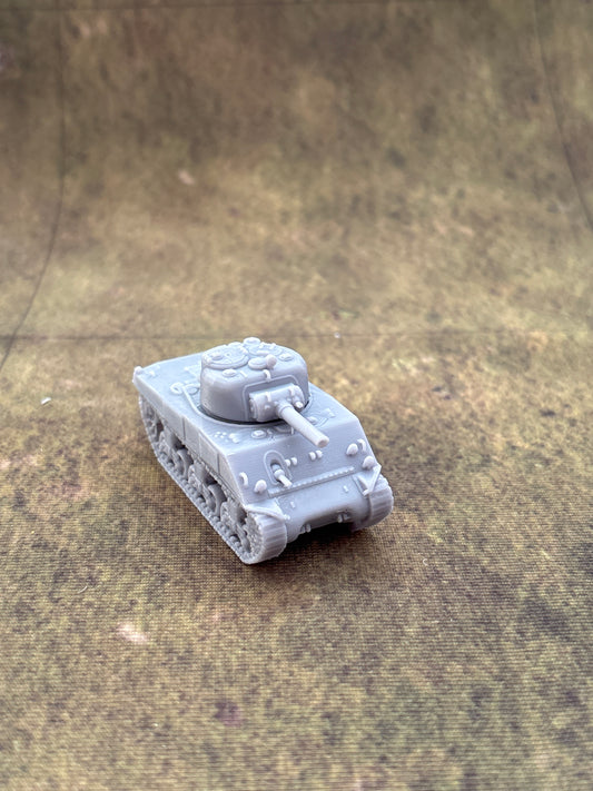 WW2 USA Sherman M4A2 (105mm) Tank Historical War gaming  3d Resin Printed vehicles