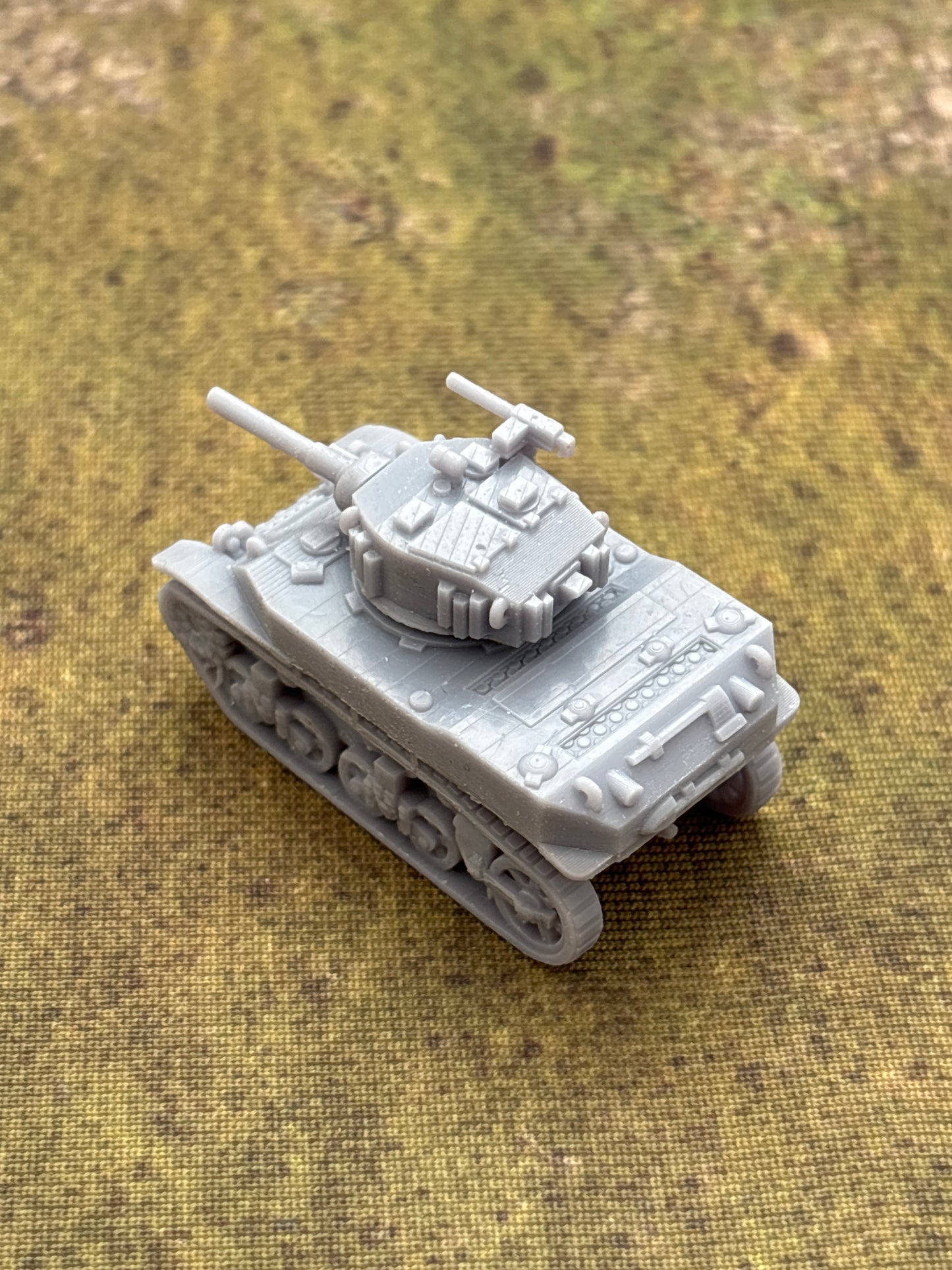 WW2 USA Stuart M5A1 Tanks Historical War gaming  3d Resin Printed vehicles