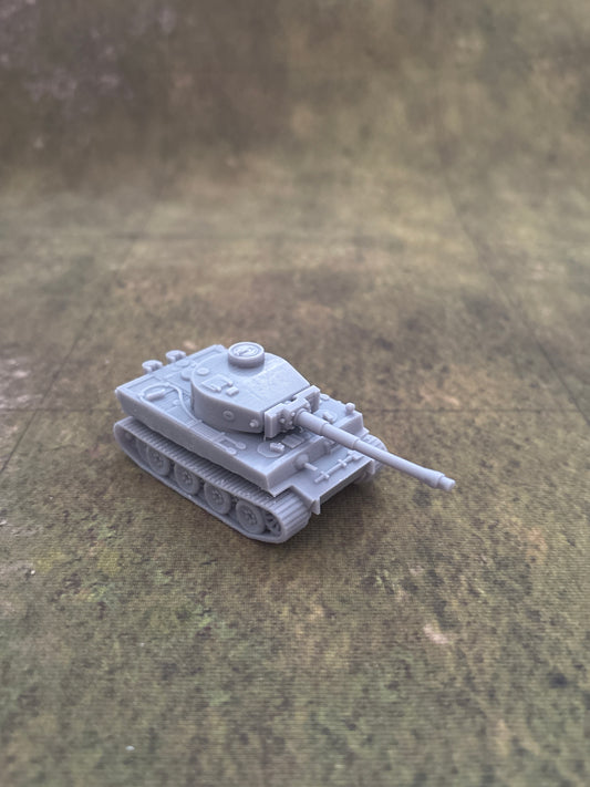 WW2 German Tiger I Historical War gaming  3d Resin Printed vehicles