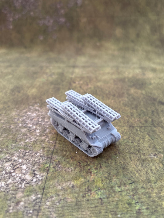 WW2 British Sherman ARK Bridge Layer  Historical War gaming  3d Resin Printed vehicles