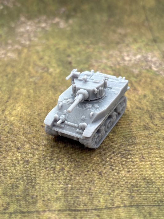 WW2 USA Stuart M5A1 Tanks Historical War gaming  3d Resin Printed vehicles