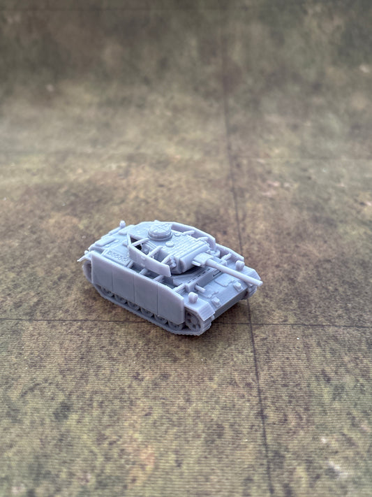 WW2 German Panzer III Ausf M (skirts) Historical War gaming  3d Resin Printed vehicles